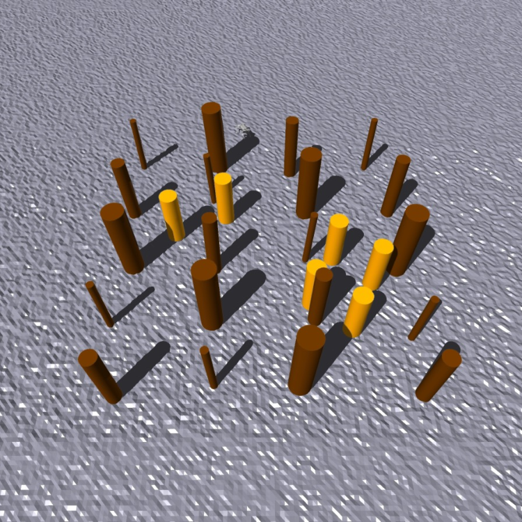 Learning Agile Navigation in Crowded Environments for Quadruped Robots