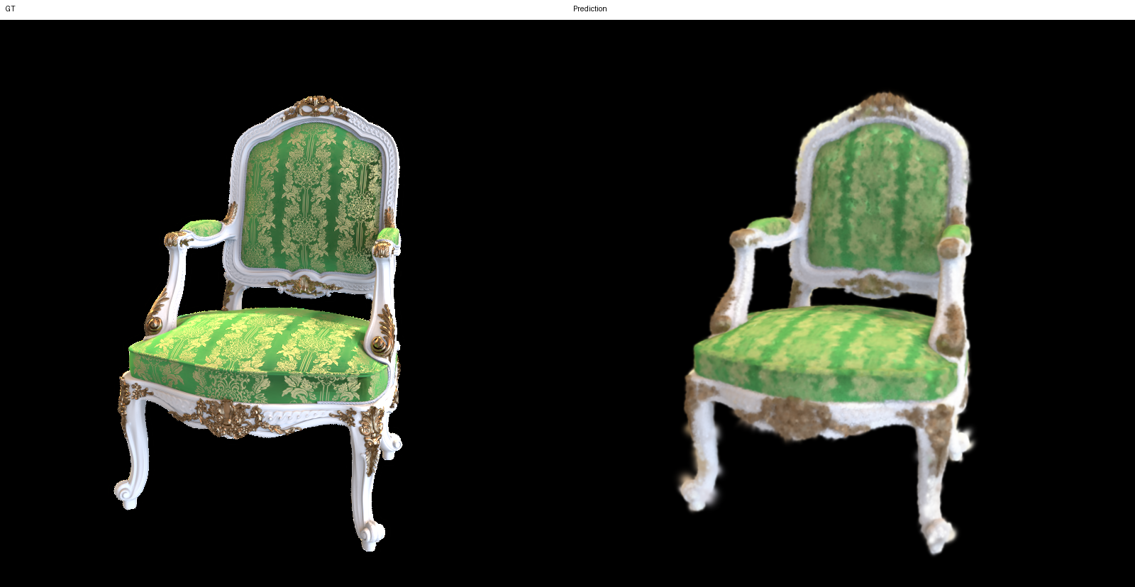 Figure 3: Reconstruction results