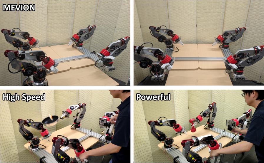 MEVION: Low-Cost Open-Source Data Collection System for Powerful and High-Speed Dual-Arm Manipulation