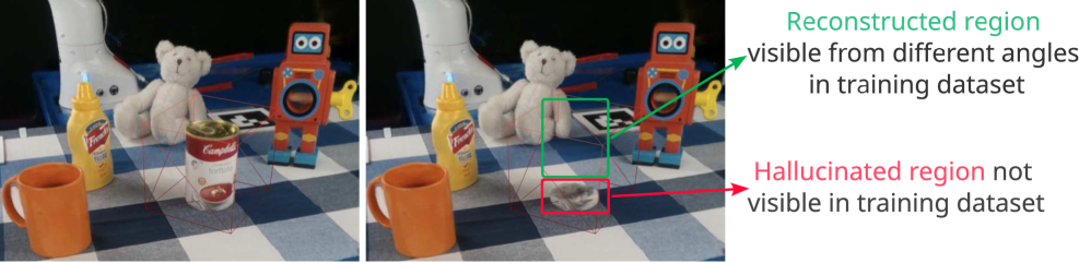 Before and after object removal