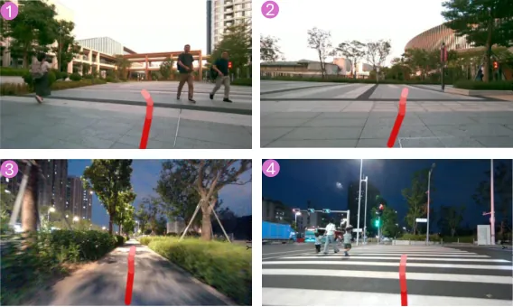 Real-world navigation planning results