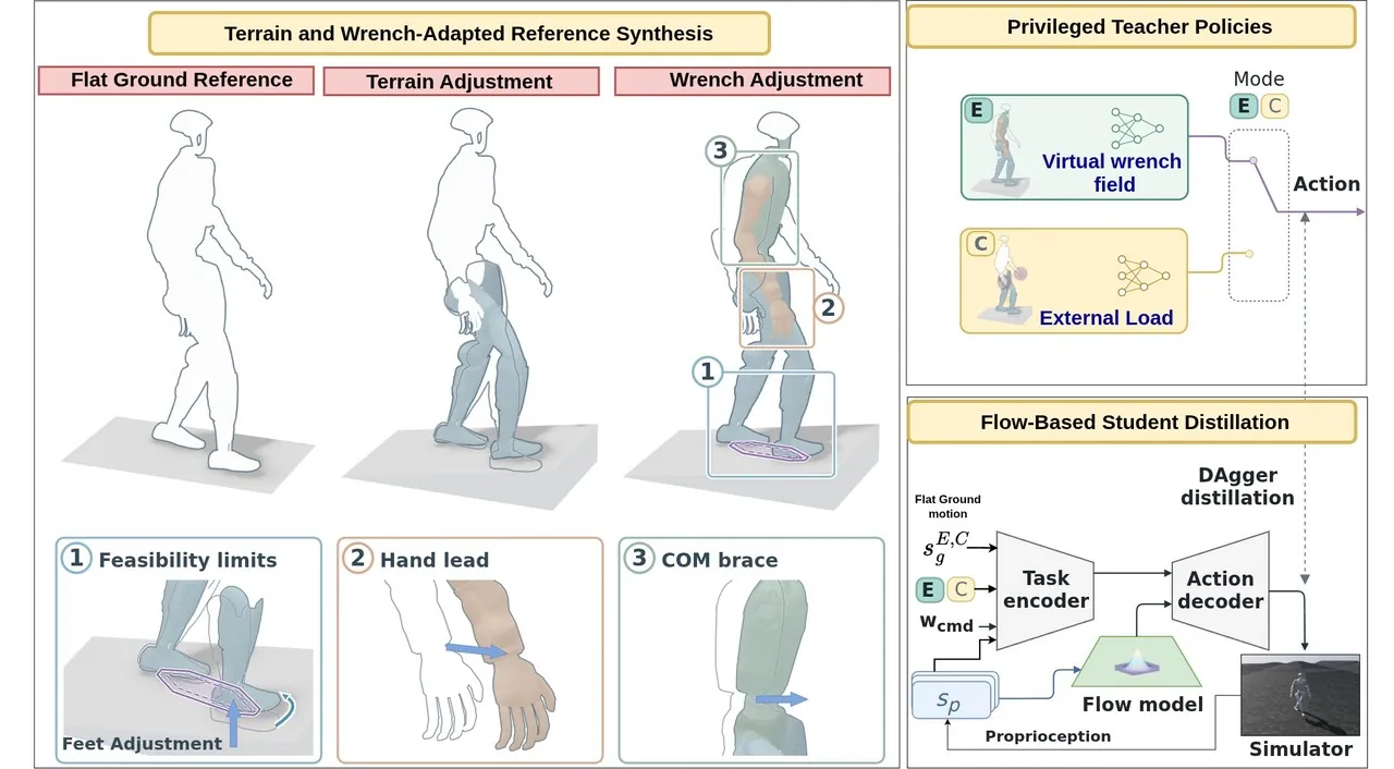 BRACE overview: reference synthesis, privileged teachers, flow-based student distillation