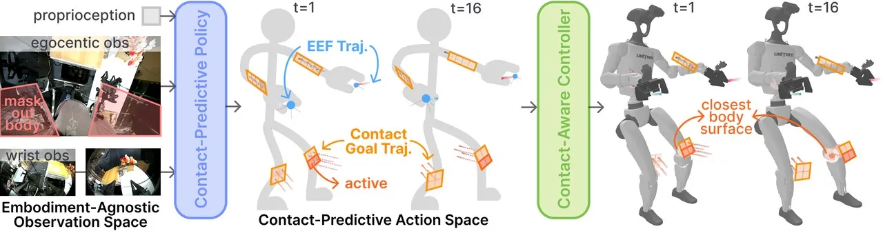 Cross-embodiment contact interface