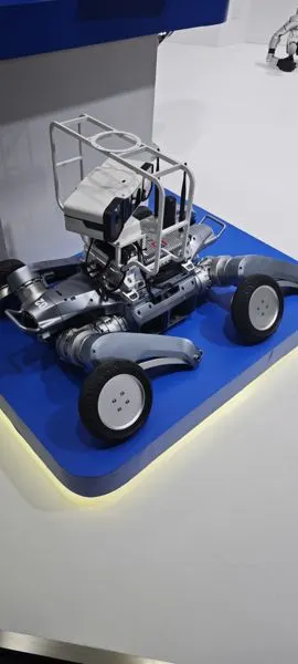 Wheeled-Half Robot Arm Close-up