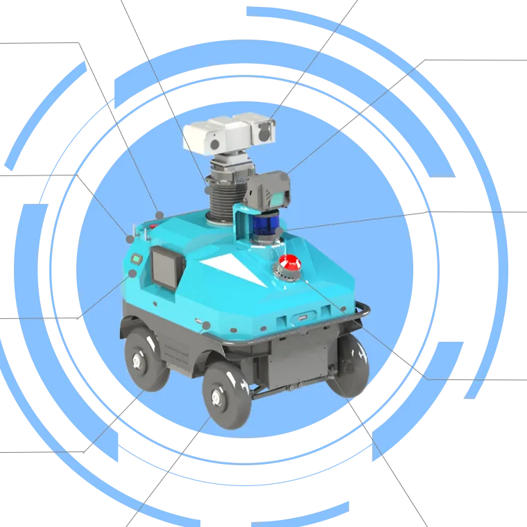 Moushi 4-Wheel Independent-Steering Inspection Robot