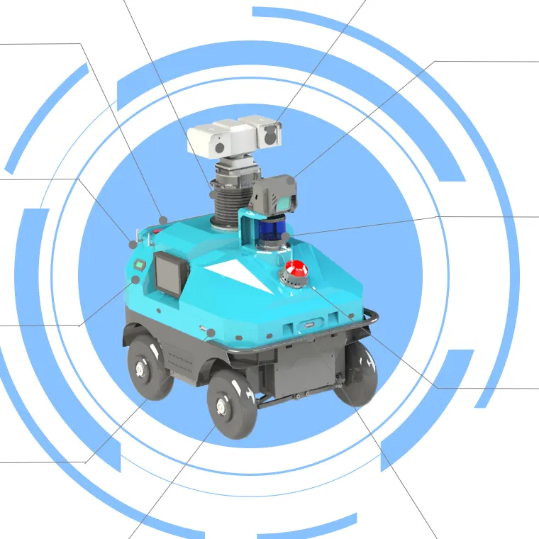 Moushi 4-Wheel Independent-Steering Inspection Robot