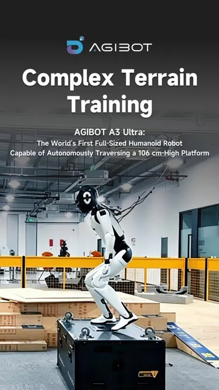 AGIBOT A3 Ultra Handles Jumps and Uneven Terrain