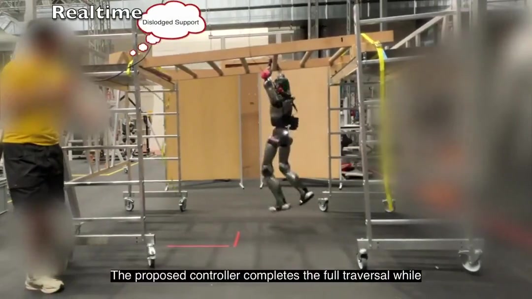 Learning agile perceptive traversal of sparse 3D structures for humanoids