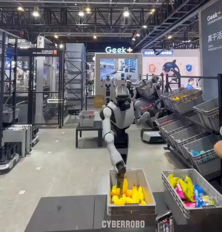 Geek+ 仓储人形机器人 Gino 分拣拣选