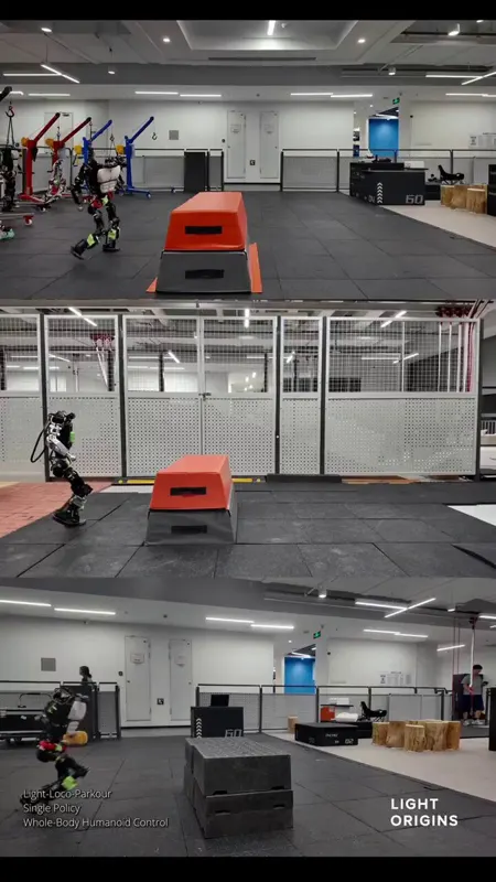 Humanoid Parkour: Light-loco-Parkour Whole-Body Contact Policy