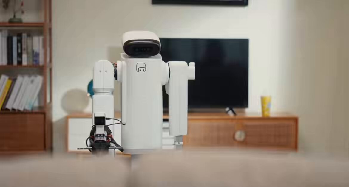 Adorable Wheeled Home Robot Handles Everyday Chores