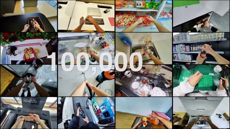 EgoSuite-Open100K open-sources 100k hours of human behavior data