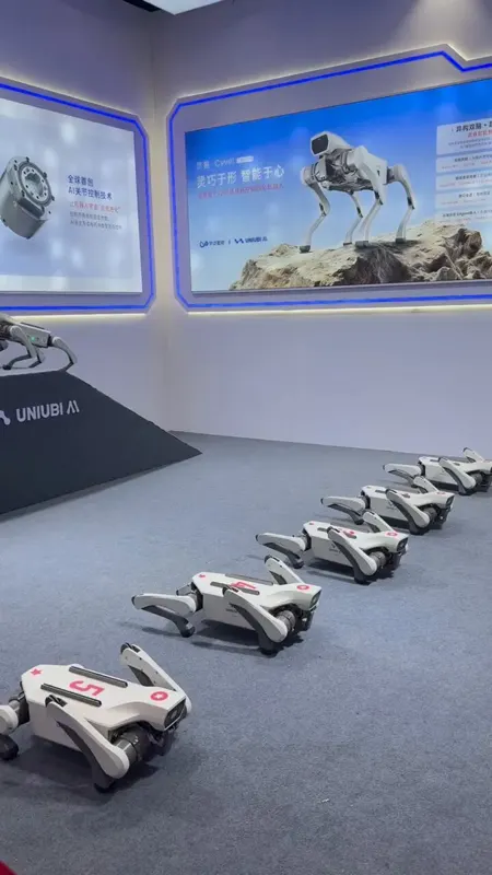 Cyvet swarm-controlled 720° back flip at WAIC