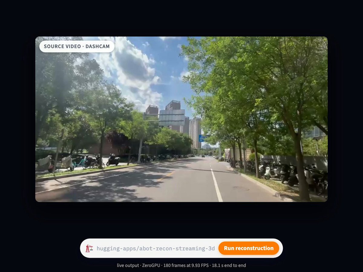 ABot-Recon turns driving video into 3D scenes