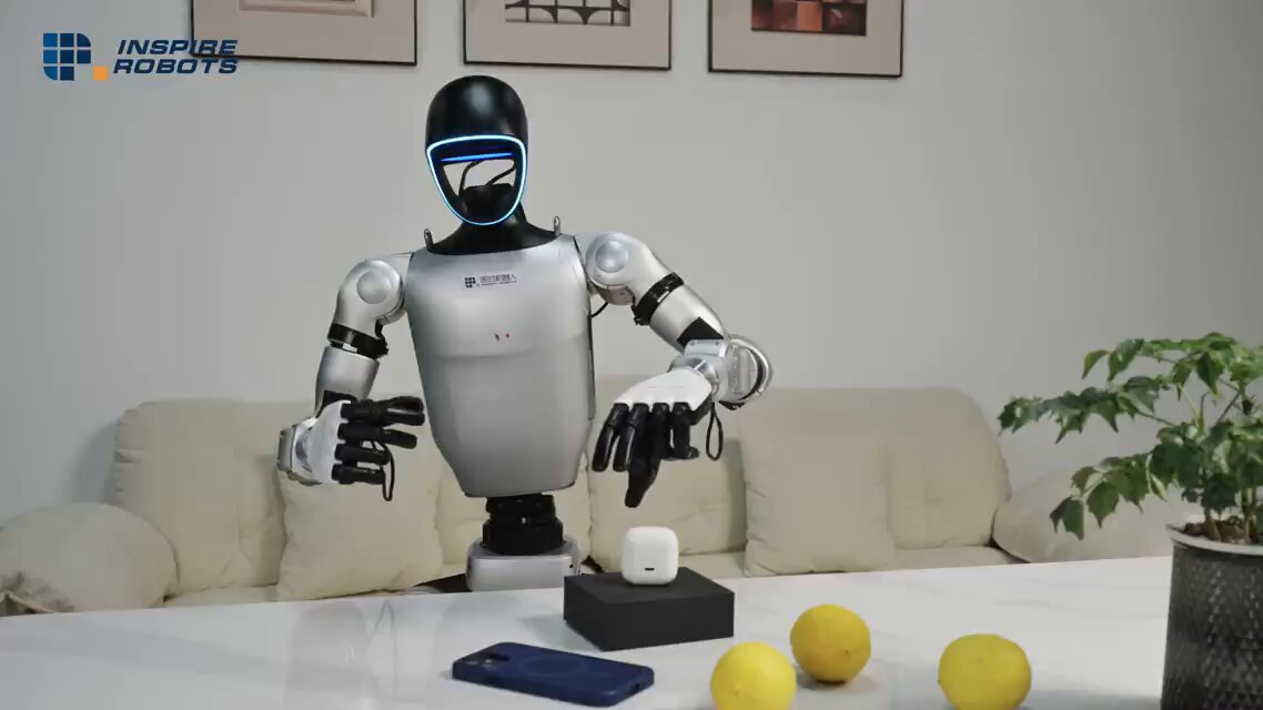 Inspire RH56H1 Robotic Hand Picks Up an Earbud