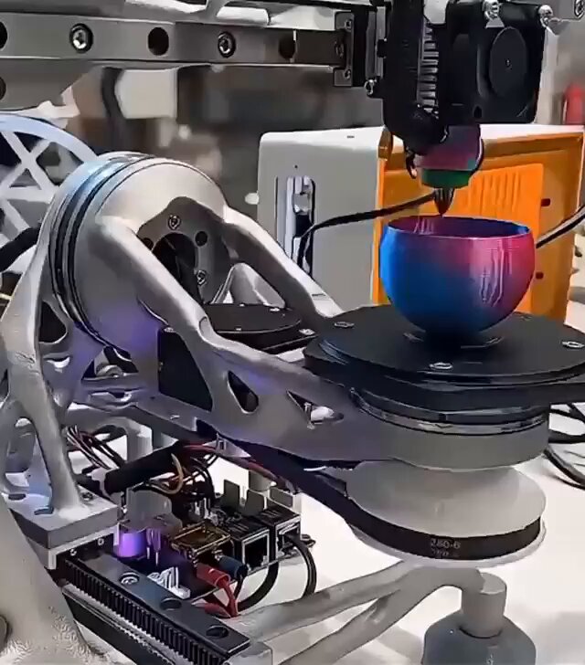 Desktop Five-Axis 3D Printer Precision Choreography
