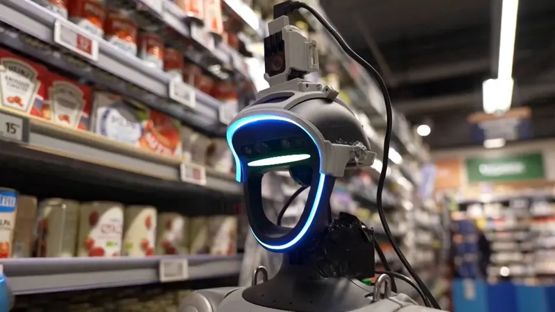 Unitree humanoids restock shelves after hours for the largest retailer in Denmark
