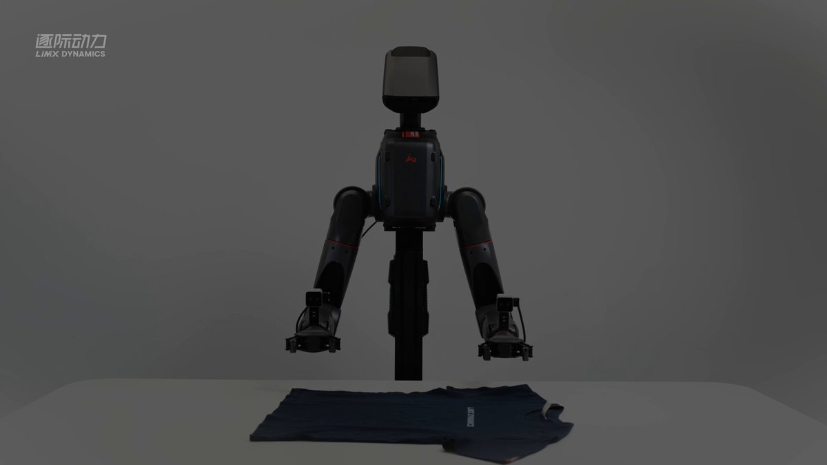 TRON 2 VLA autonomous clothes folding