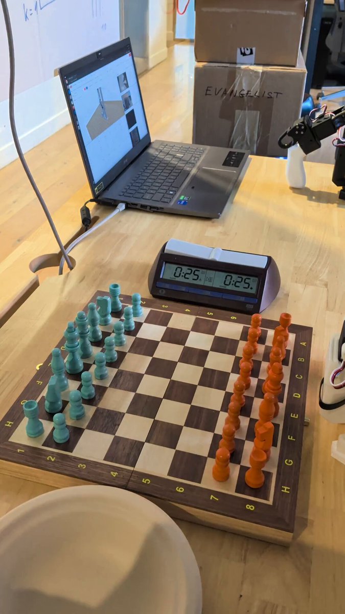 Playing Chess with SO-101 Arm: π0.5 + Stockfish