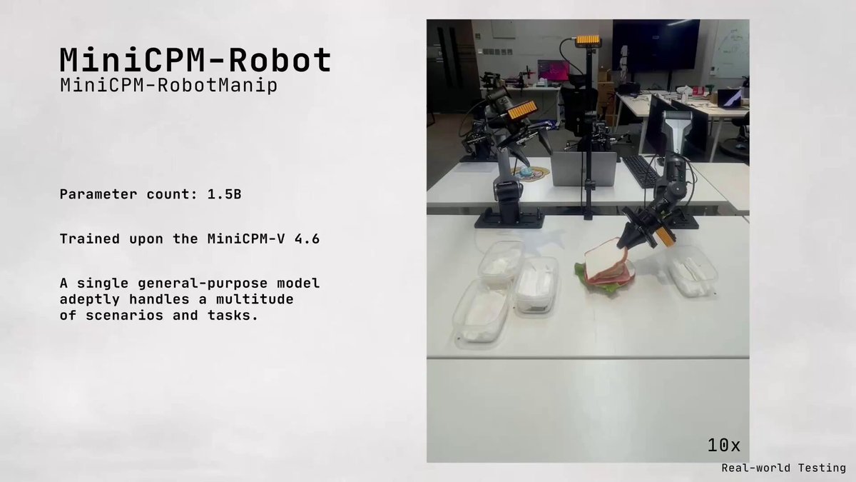 MiniCPM-Robot open-sourced — 1.5B general-purpose VLA model