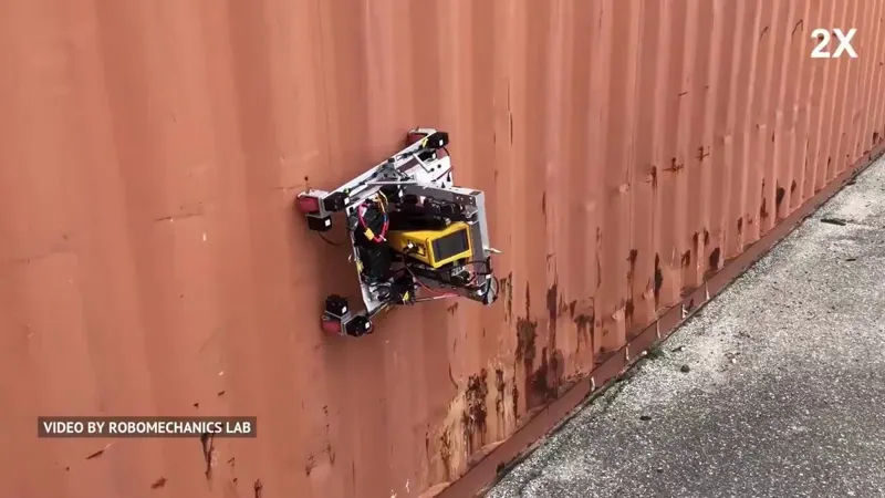 Meet Sally: Wall-Climbing Robot for Industrial Inspection