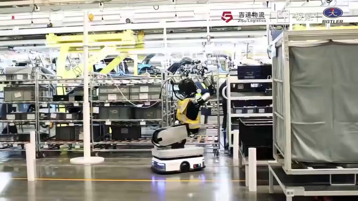 Botler Wheeled Humanoid at ZEEKR Smart Factory