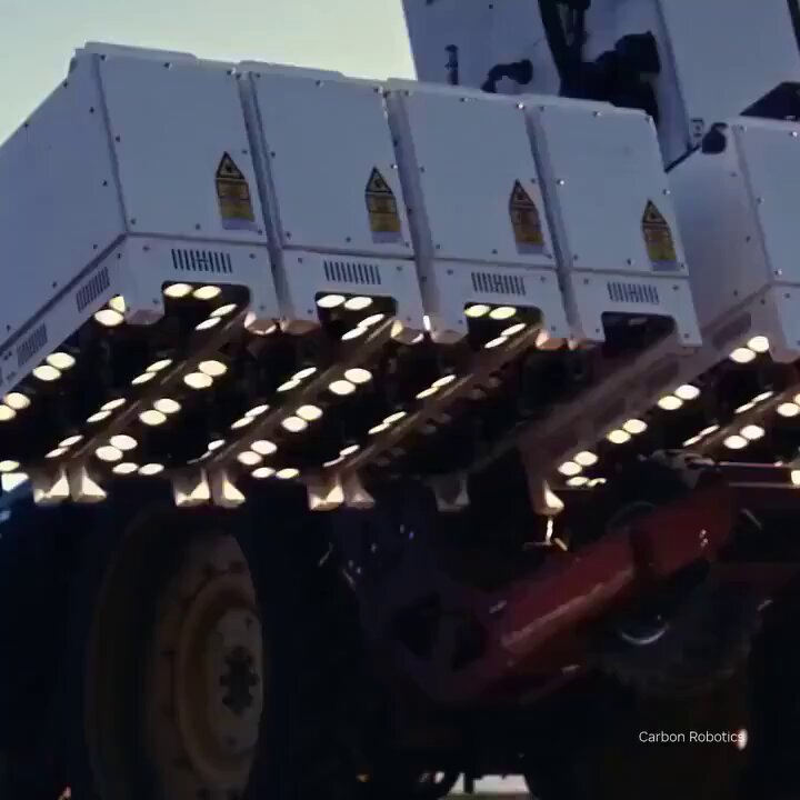 NVIDIA-Powered AI Farming Machine with Precision Laser Weeding