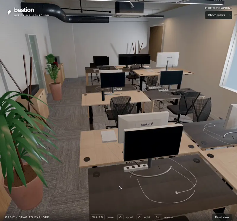 Nine phone photos become a walkable 3D office