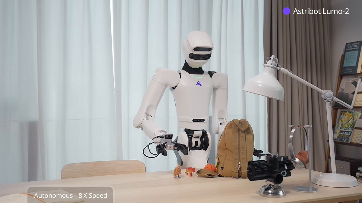 Astribot Lumo-2 — 20+ household tasks, one foundation model, real robot