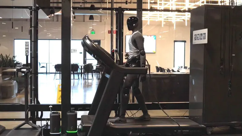 Figure F.03 Trains Treadmill Endurance for the World Humanoid Robot Games