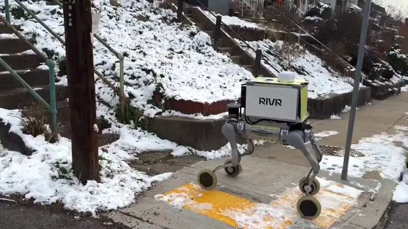Amazon RIVR autonomous delivery robot tested in harsh weather