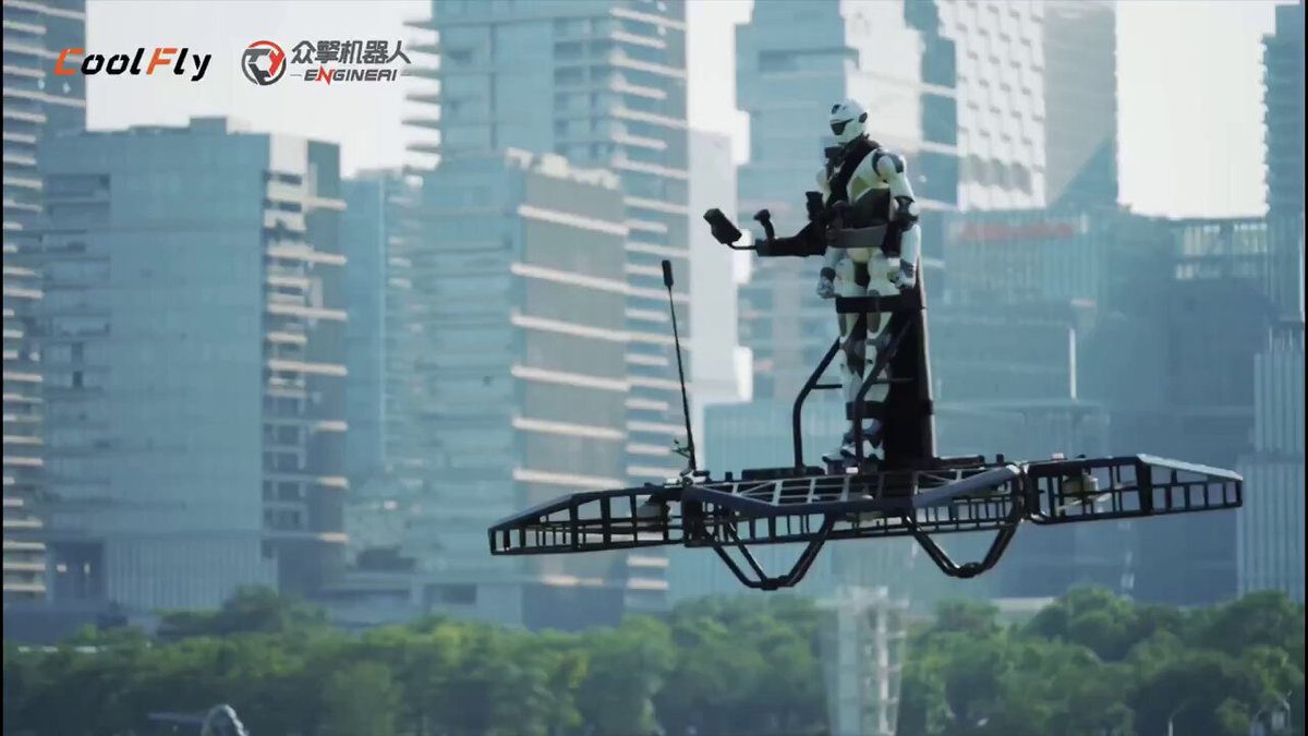 Chinese Humanoids Battle on Hoverboards
