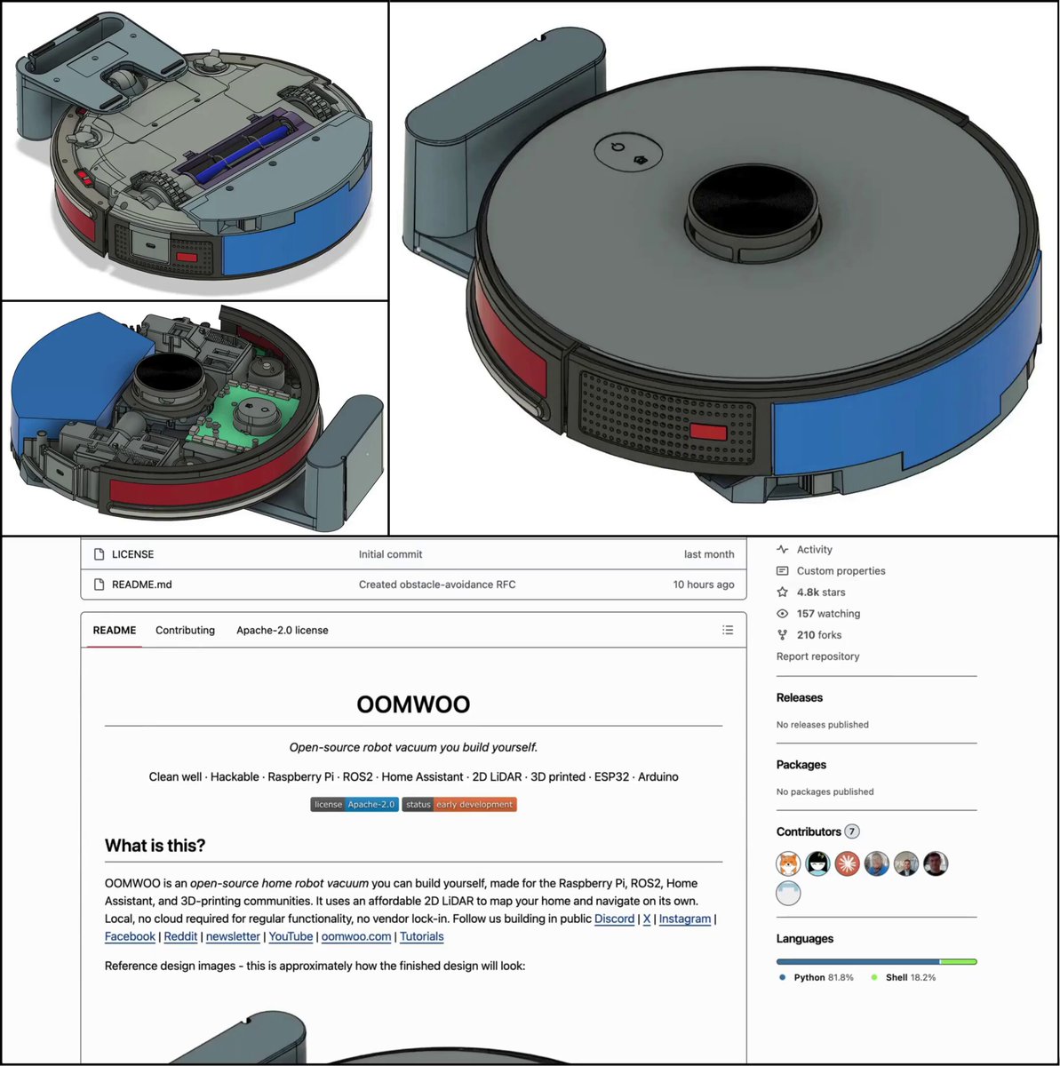 OOMWOO: DIY open-source robot vacuum
