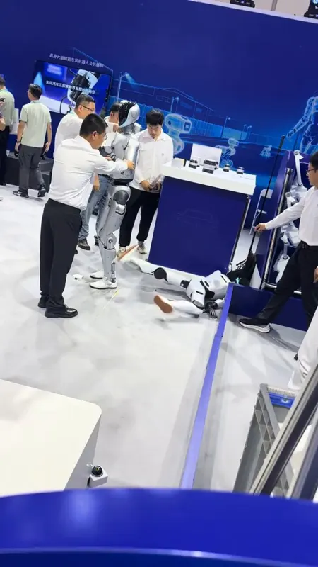 Humanoid Robot Crashes Out at WRC in China