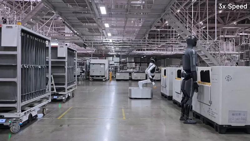 Xiaomi Humanoid Robot Factory Sorting Demo