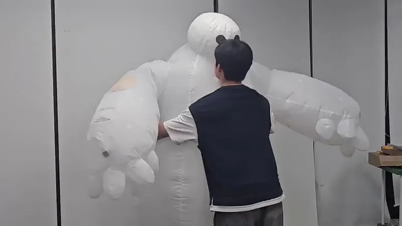Inflatable Baymax Costume as Whole-Body Robotic Skin