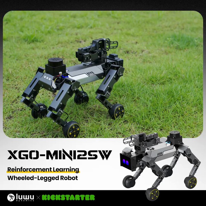 XGO-mini2SW Quadruped Robot Launching Soon on Kickstarter