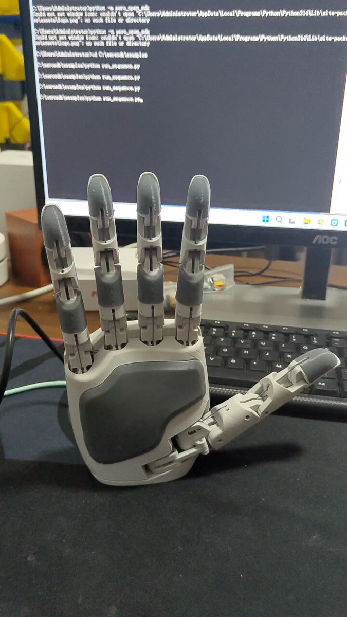 深圳3D打印机械手一天组装运行