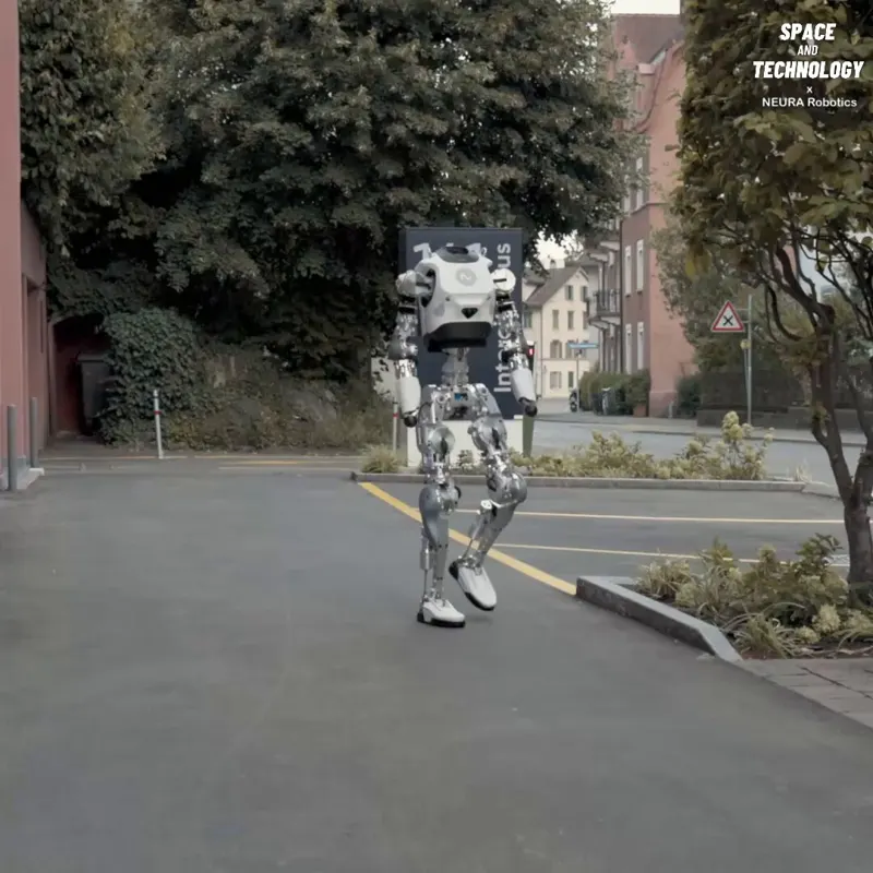 Neura Robotics Headless 4NE1 Humanoid Walks the Streets of Zurich