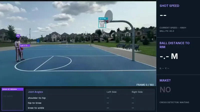 Monocular-camera basketball motion analysis system